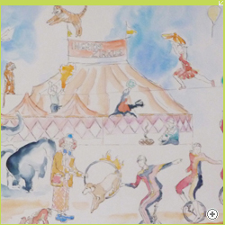 Ingrids Zirkus, Aquarell